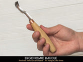 short bent gouge for wood